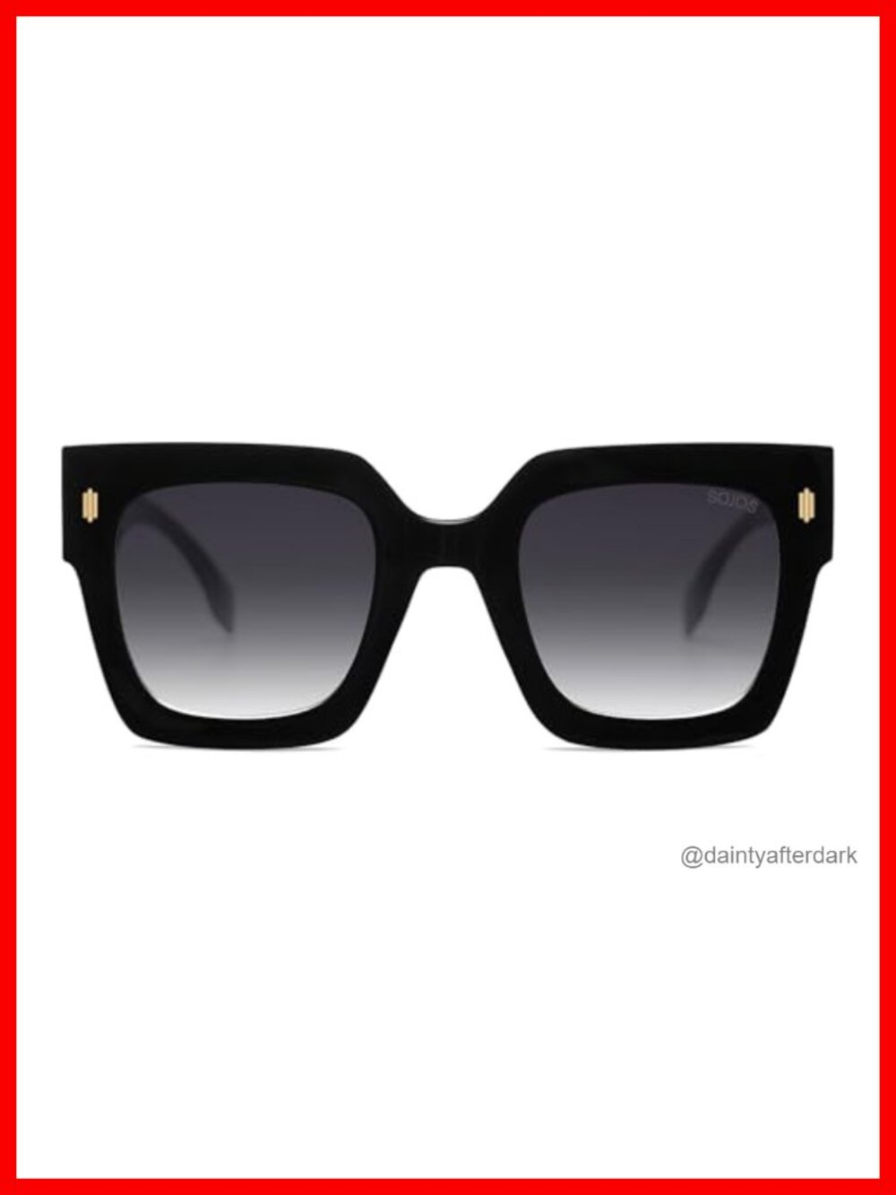 Vintage Oversized Square Sunglasses with UV400 Protection